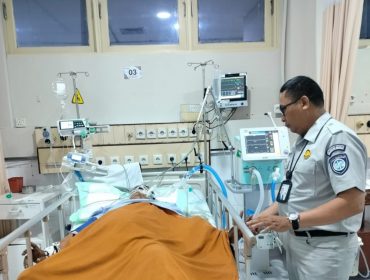 Perwakilan Jasa Raharja Jaksel mengunjungi Hasan