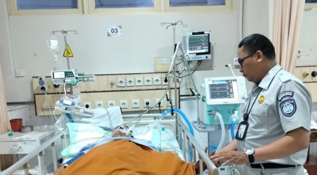 Perwakilan Jasa Raharja Jaksel mengunjungi Hasan