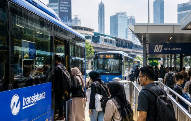 
 Penumpang Transjakarta (ist)