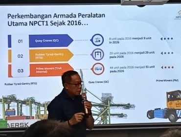 Direktur NPCT1, Abdul Azis saat pemaparan di acara Media Gathering 