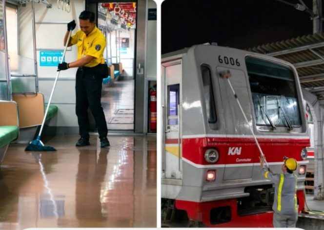 
 Netizen Jepang Soroti Petugas KAI Services Bersihkan KRL Saat Kereta Beroperasi